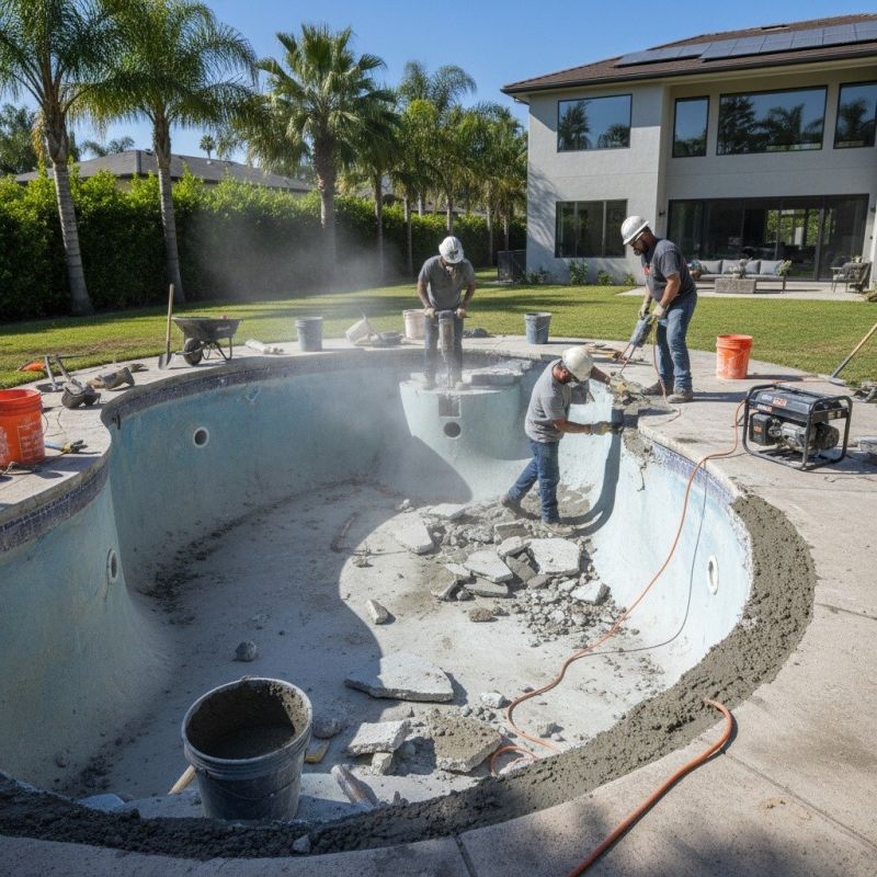 Concrete Pool Patio Repair
